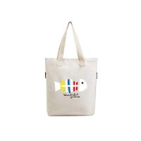Buy cheap Foldable Large Reusable Tote Bags Canvas Shopping Bags With Zip For Lady product