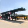 Buy cheap Customizable 2 3 4 Axles 30tons 40 Tons 50 Tons Shipping Container Flatbed Semi Trailer With Tractor Truck from wholesalers