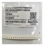 1.0uF SMD Multilayer Ceramic Capacitors MLCC 0603105K / 25V X7R