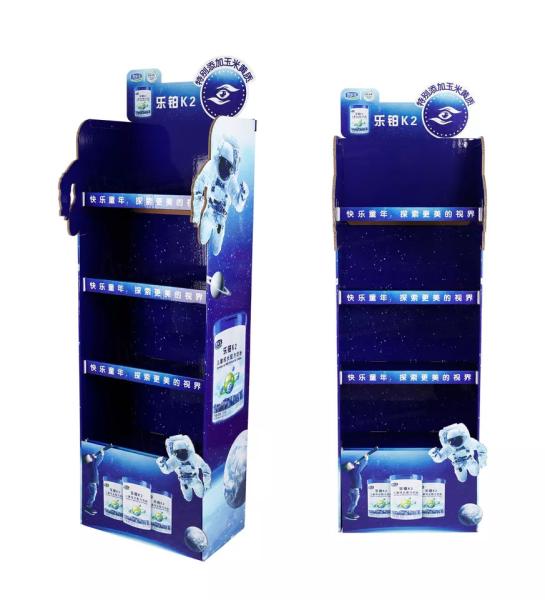 Ultralight Cardboard Food Display Stands Multipurpose Cardboard POP Display For