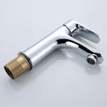 Brass Single Hole Single Handle Basin Mixer Tap In Chrome