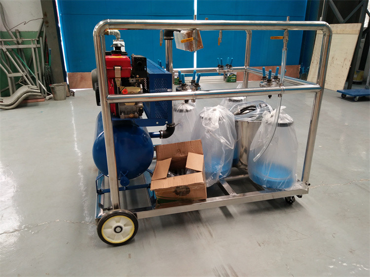 HL-JN03A Transparent Bucket Milking Machine with Diesel Engine and Electric Motor