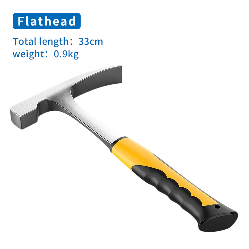Professional Claw Hammer High Carbon Steel Geological Hammer Integrated Forging Multifunctional Hardware Tool for Carpenter