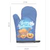 Buy cheap Ribbed Kitchen Oven Glove Printed Cotton Oven Mitts 25*15cm from wholesalers