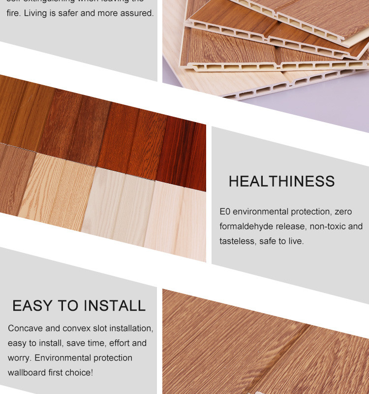 Antimicrobial Wood Plastic Composite WPC Fluted Wall Panel UV Resistance