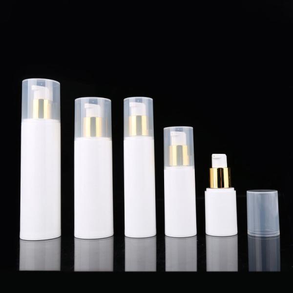 Buy cheap 15ML 30ML 50ML 80ML 100ML white plastic gold pump airless pump bottle from wholesalers