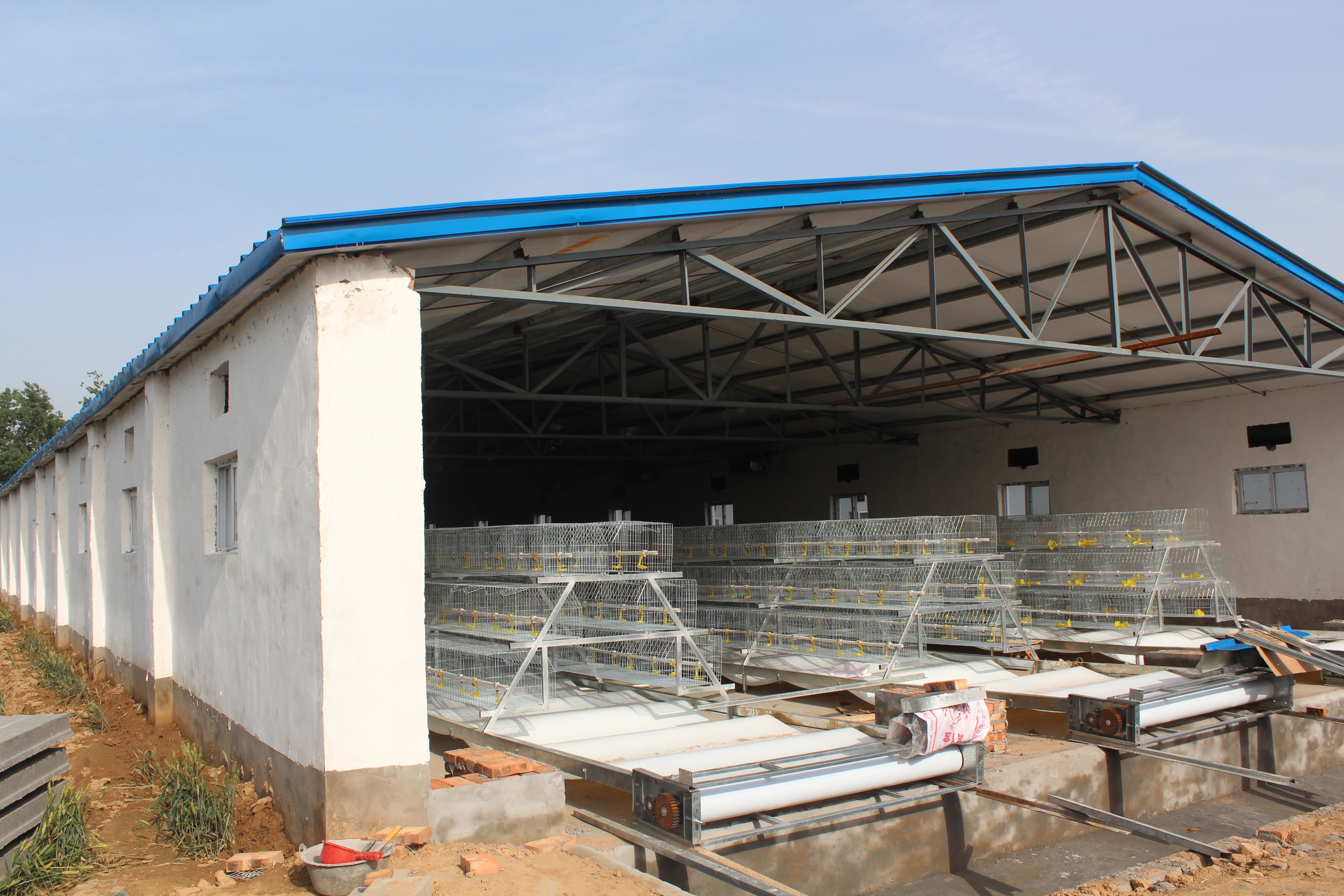 Hot Dip Galvanized Battery Poultry Farm A Frame Manual Layer Chicken Cage