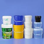 Food-Grade 5 Gallon Double Wall PP Bucket with Sealed Oil Spout Lid and White