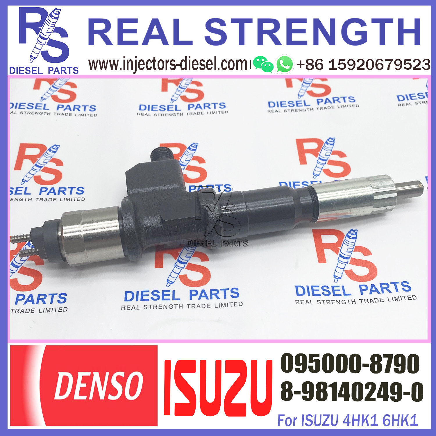 095000-8790 Denso Diesel Fuel Injectors 095000-8791 095000-8792 8-98140249-0
