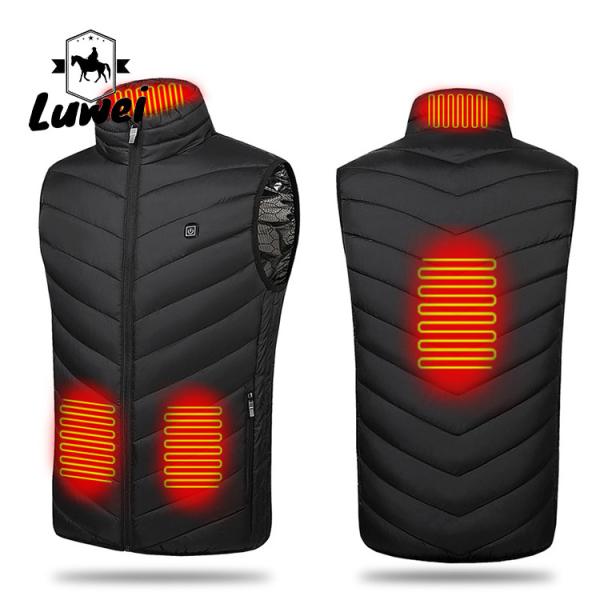 Buy cheap Sleeveless Coat Heated Lightweight Rechargeable Collar Waistcoat Utility Usb Power Heating Quilted Men's Vests from wholesalers