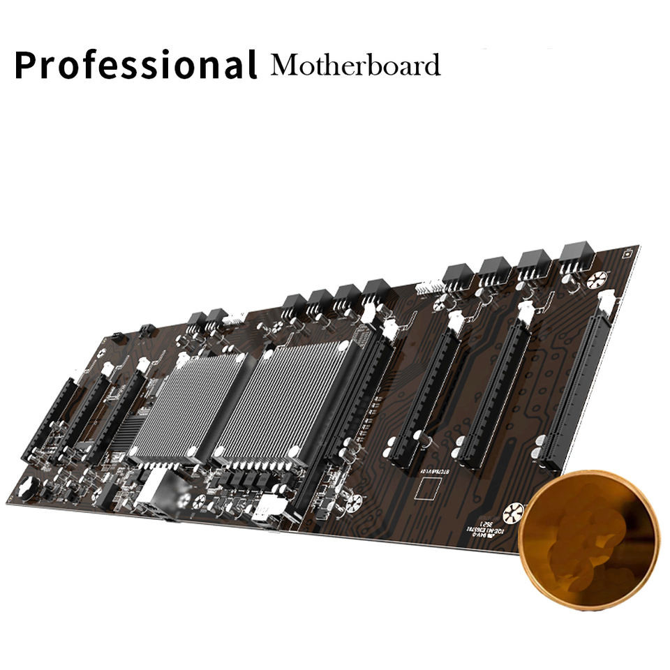 9 GPU Set Ethereum Mining Rigs With X79 Motherboard 4GB DDR3 Dual E5-2620 CPU 128GB SSD