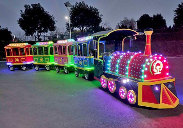 Buy cheap Sightseeing Amusement Park Electric Trains 12KW Power In Children'S Play Area from wholesalers