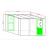 Buy cheap L Type Corner Air Shower With Aluminum Swing Doors For 5-6 Persons Class 1000 Clean Room In Indonesia from wholesalers