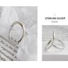 Buy cheap Lanciashow 925 Sterling Silver Jewelry Open Ring Simple Geometric Irregular Hollow Style from wholesalers