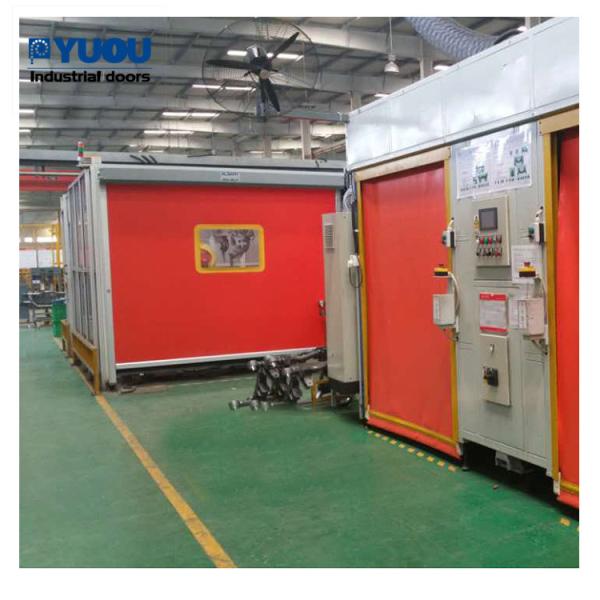 Buy cheap Folding Fabric Curtain Pvc Roller Door Industrial for Robotic Welding Room from wholesalers