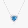 Buy cheap Heart Cut Synthetic Lab Created Diamond Necklace VS2-VVS1 from wholesalers