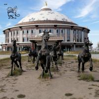Buy cheap Bronze Running Horse Statues Sculpture Brass Metal Garden Animal Life Size product