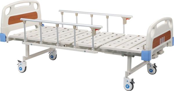 Buy cheap Powder Coating Manual Hospital Bed For Patient 4 Double - Side Silcent Wheels from wholesalers