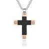 Buy cheap High Polished Stainless Steel Blank Diamond Cross Pendants Non Tarnish Necklaces for Men's Accessories from wholesalers