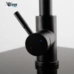 Stainless Steel Spray Matt Black Kitchen Faucet