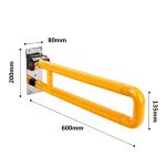 ABS Nylon Bathroom Hand Rails Safety Handicap Toilet Bars Easy Installation