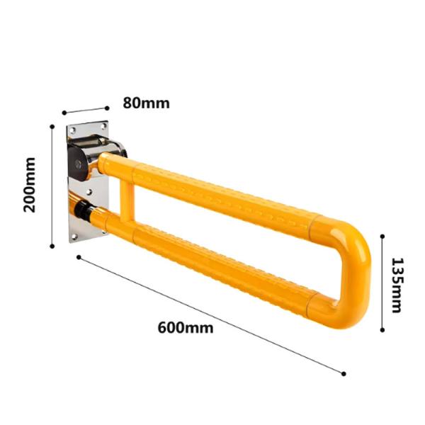 Buy cheap ABS Nylon Bathroom Hand Rails Safety Handicap Toilet Bars Easy Installation from wholesalers