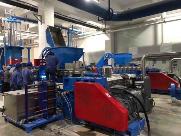 Buy cheap Tilting 5.5Kw Plastic Recycling Line Pet Flake Granulation Machine from wholesalers