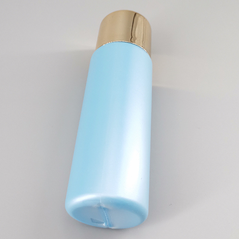PET Blue 18mm Cylinder 3.38oz Recycled Plastic Bottles
