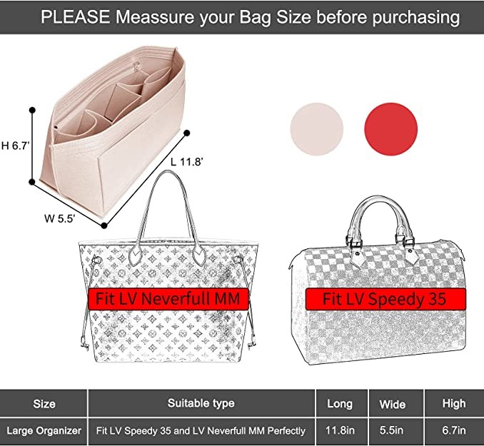 Portable DOXO Wallet Storage Felt Shopper Bag With YKK Zippers