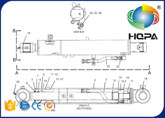 277-3395 2773395 Boom Cylinder Seal Kit for Excavator CAT E304C CR