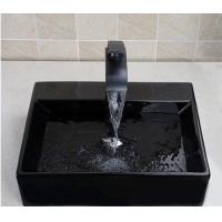 Buy cheap 24" Black Granite Stone Tile Bathroom Vessel Sink With Polished Surface product