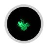 Buy cheap 4 Inches Glass Smoking Pipes Green With Luminous Frog Spoon Pipe from wholesalers