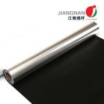 Thermal Insulation Fabric Fireproof Silicone Coated Fibreglass Cloth Black