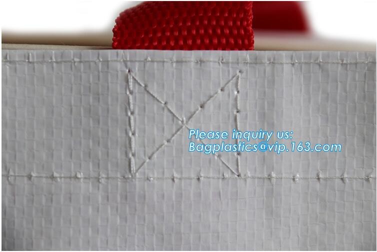 Factory custom recyclable folding laminated pp non woven bag shopping with heat transfer printing non woven fabric carry