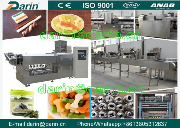 Buy cheap Strip , stick , bone Shape Dog Food Extruder processing equipment / dog food machinery from wholesalers