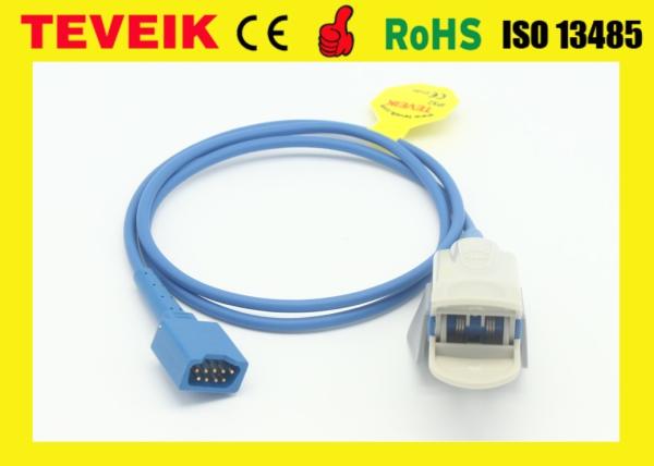 Buy cheap Reusable Dolphin 2150 2100 adult finger clip SpO2 Sensor with 9pin connector, 1m from wholesalers
