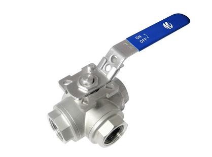 Manual CF8 CF8M CF3 CF3M Three Way Ball Valve PN 20-420 Class 150-1500