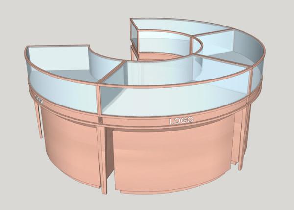 Buy cheap Stainless Steel Jewellery Shop Display Counters / Jewellery Display Cabinet from wholesalers