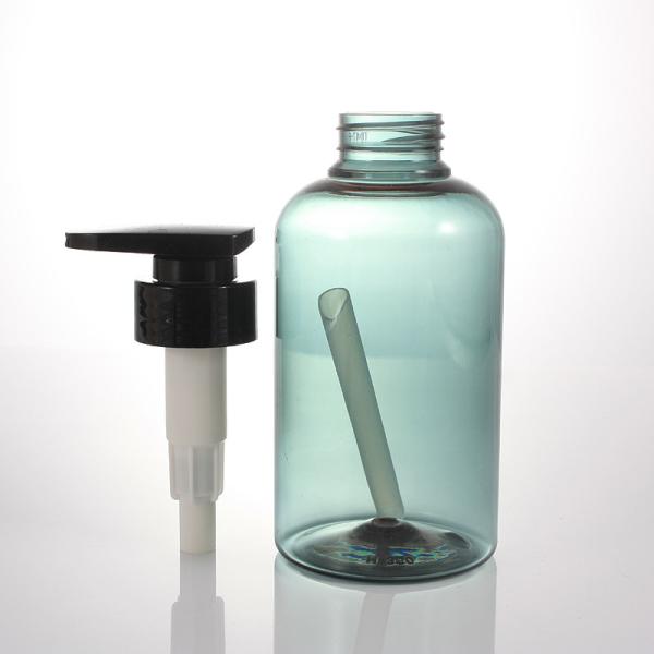 Buy cheap 400ml Transparent Blue Shampoo Shower Gel Bottle from wholesalers