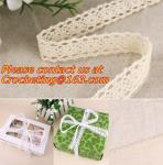 Vintage Crochet Lace trim with Pom Poms cotton lace fabric trimming for costume