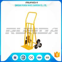 Buy cheap Yellow Powder Coating Hand Truck Dolly Six Tires 200mm Toe Plate For Shopping product