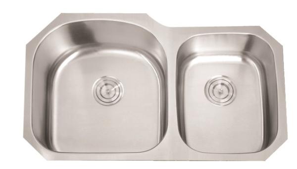Buy cheap Large Double Bowl Kitchen Sink No Drainer 304 Stainless Steel Material from wholesalers