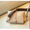Buy cheap 14cm Cream Leather Crossbody Bag Hasp Closure Square Sling Bag from wholesalers
