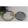 Buy cheap Supply Leather ladies Handbag Metal Round Shape Lid Decorative Light Gold Magnetic Twist Locks from wholesalers