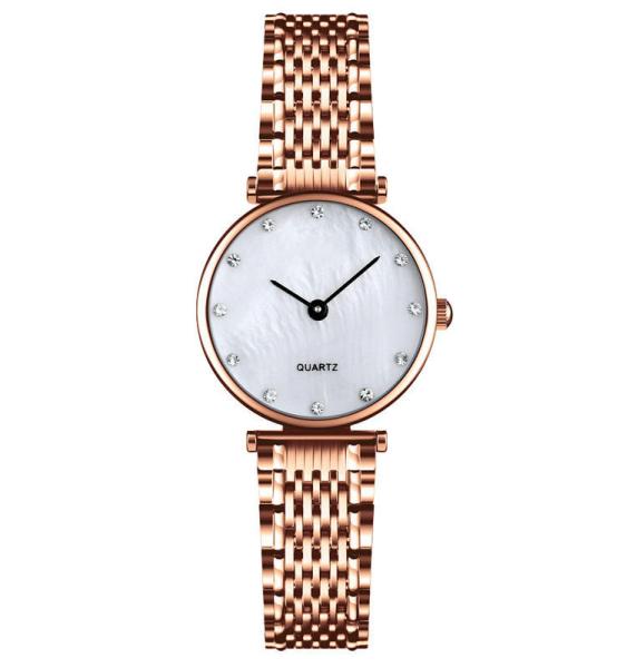 Buy cheap Q026 fashion girls womans quartz watches ladies quartz stainless steel case back watch from wholesalers