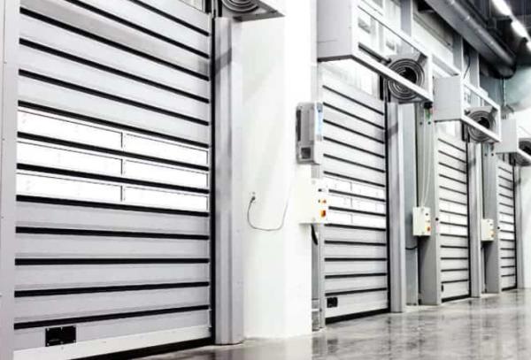 Buy cheap Wind Resistant Weather Sealed Double Skinned Steel Overhead Sectional Door With Lock from wholesalers
