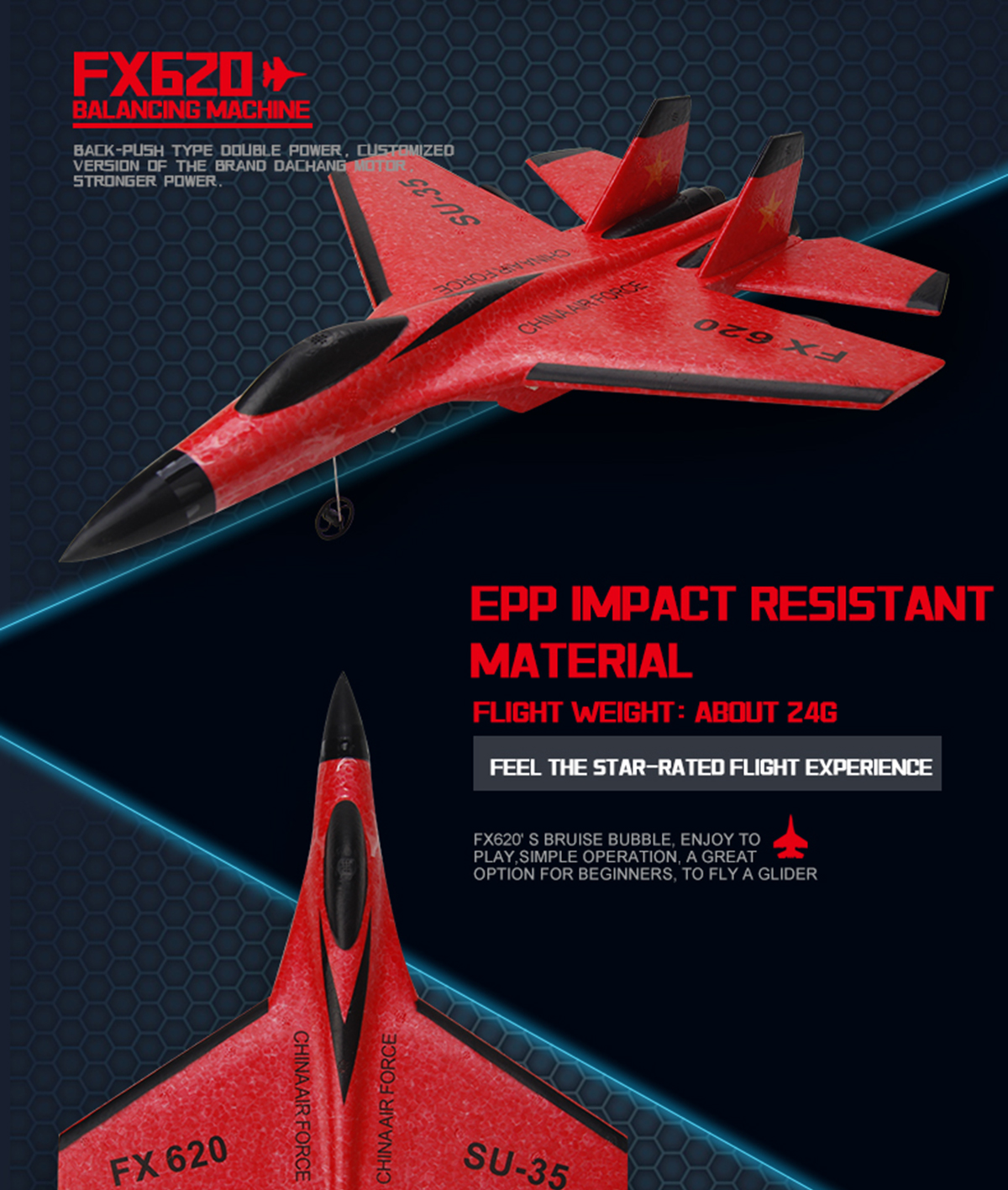 2 Modes Airplane Toy 2.4GHz Remote Control Combat Aircraft for Beginner Kids Easy to Fly and Fun Birthday Surprise