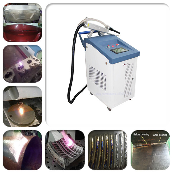 Urban Graffiti Removal By Laser Cleaning Machine , Portable Lazer Rust Removal Machine