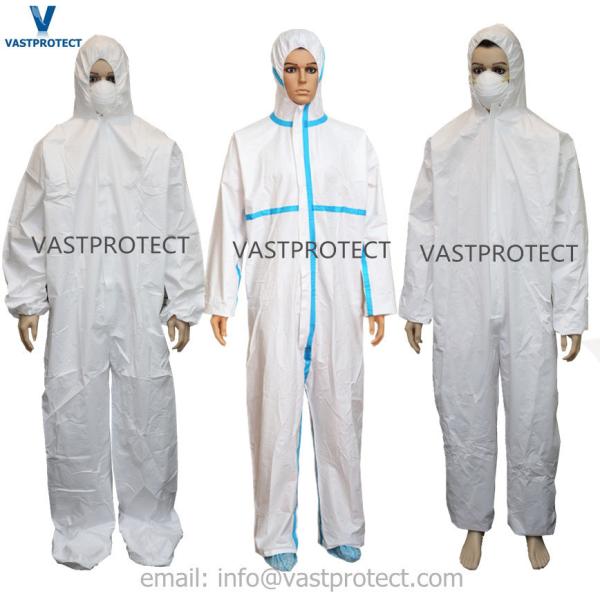 Buy cheap Micro Porous PE Film Coating Polypropylene Xxxxl Sf Mf Disposable Coveralls for Medical from wholesalers