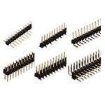 Plastic Double Row Printed Circuit Board Connectors , 2.54mm Pitch SMD Pin